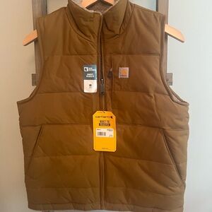Carhartt Brown Quilted Workwear Vest